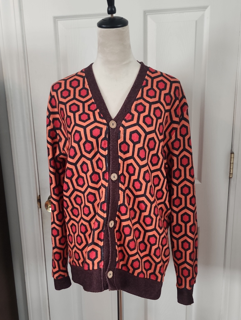 Unisex The Shining Hotel Print Cardigan
